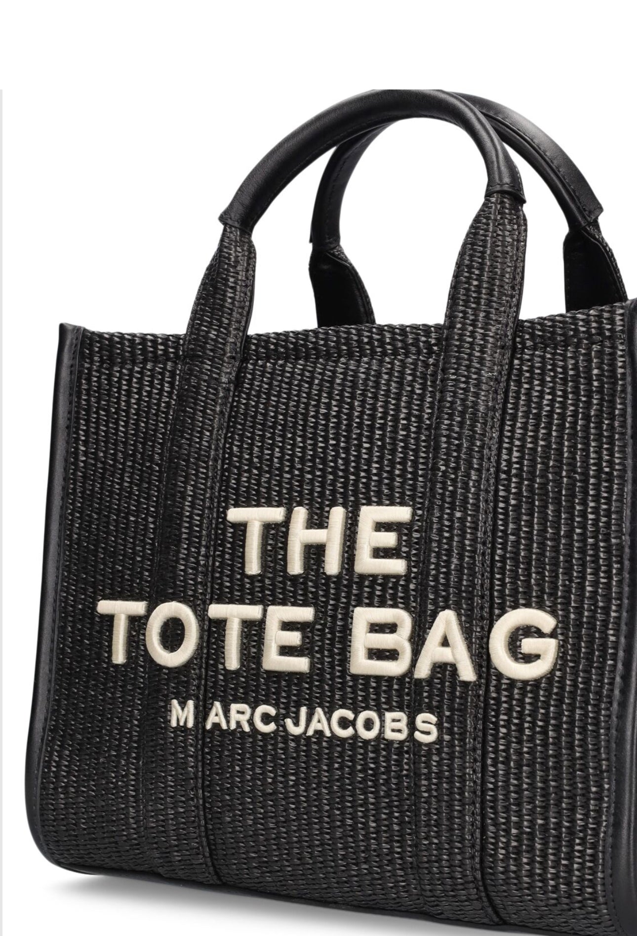 Marc Jacobs Medium Raffia Effect Tote Bag