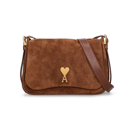 Ami Paris Paname Paname Suede Satchel Bag