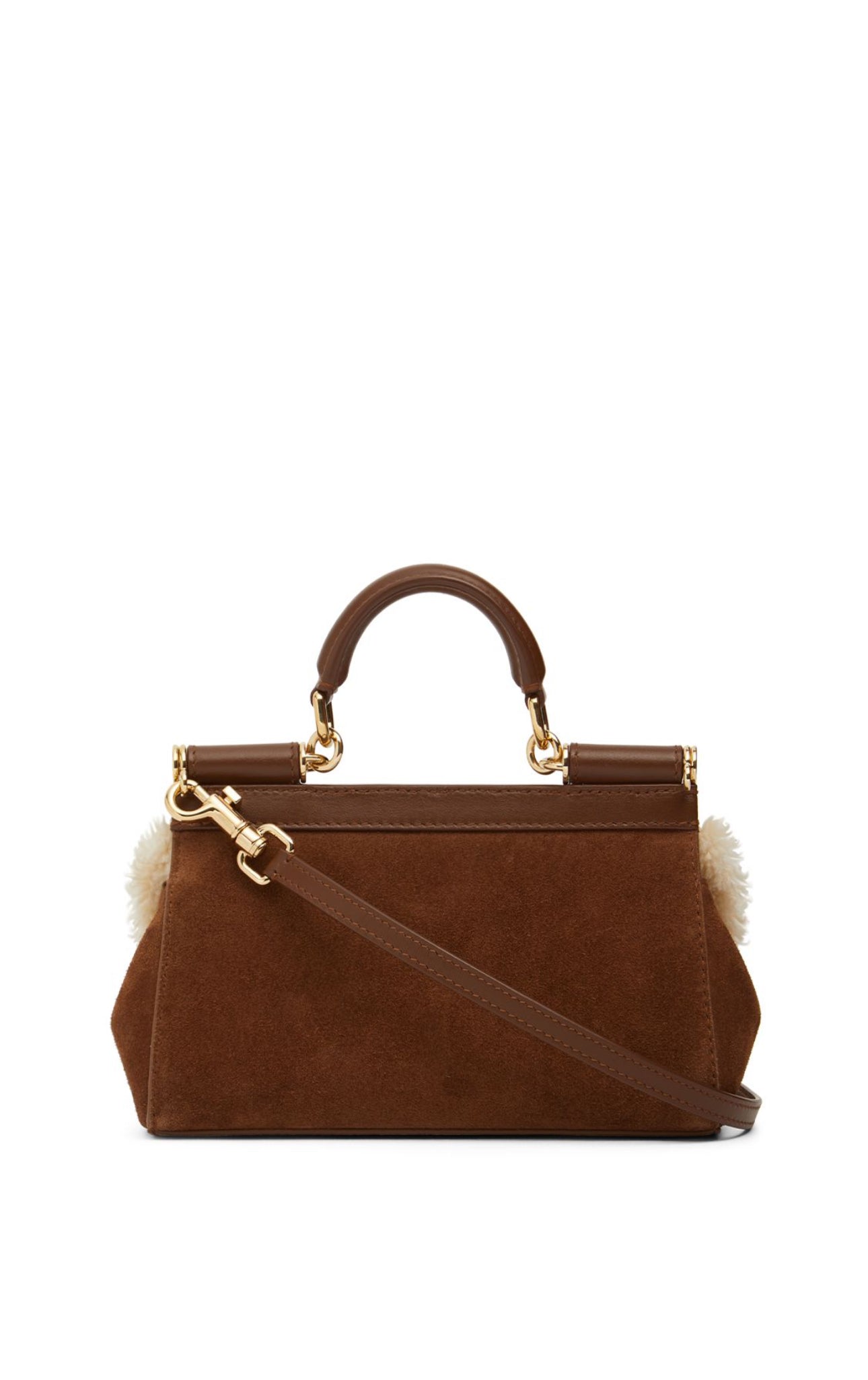 Dolce&Gabbana Small Elongated Sicily Suede Bag