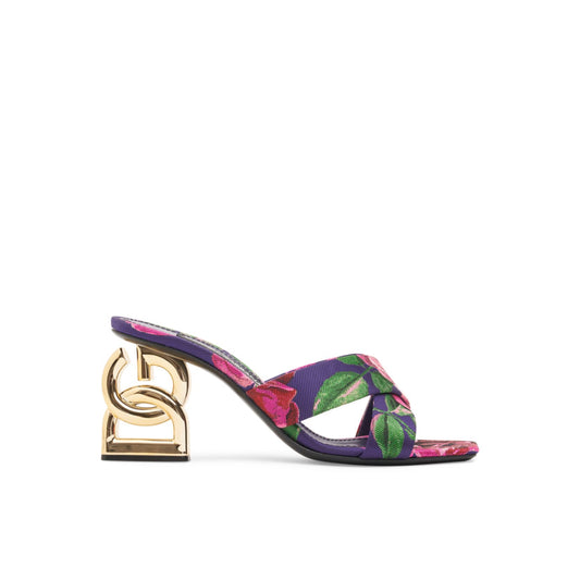 Dolce&Gabbana 75mm Keira Satin Sandal Mules