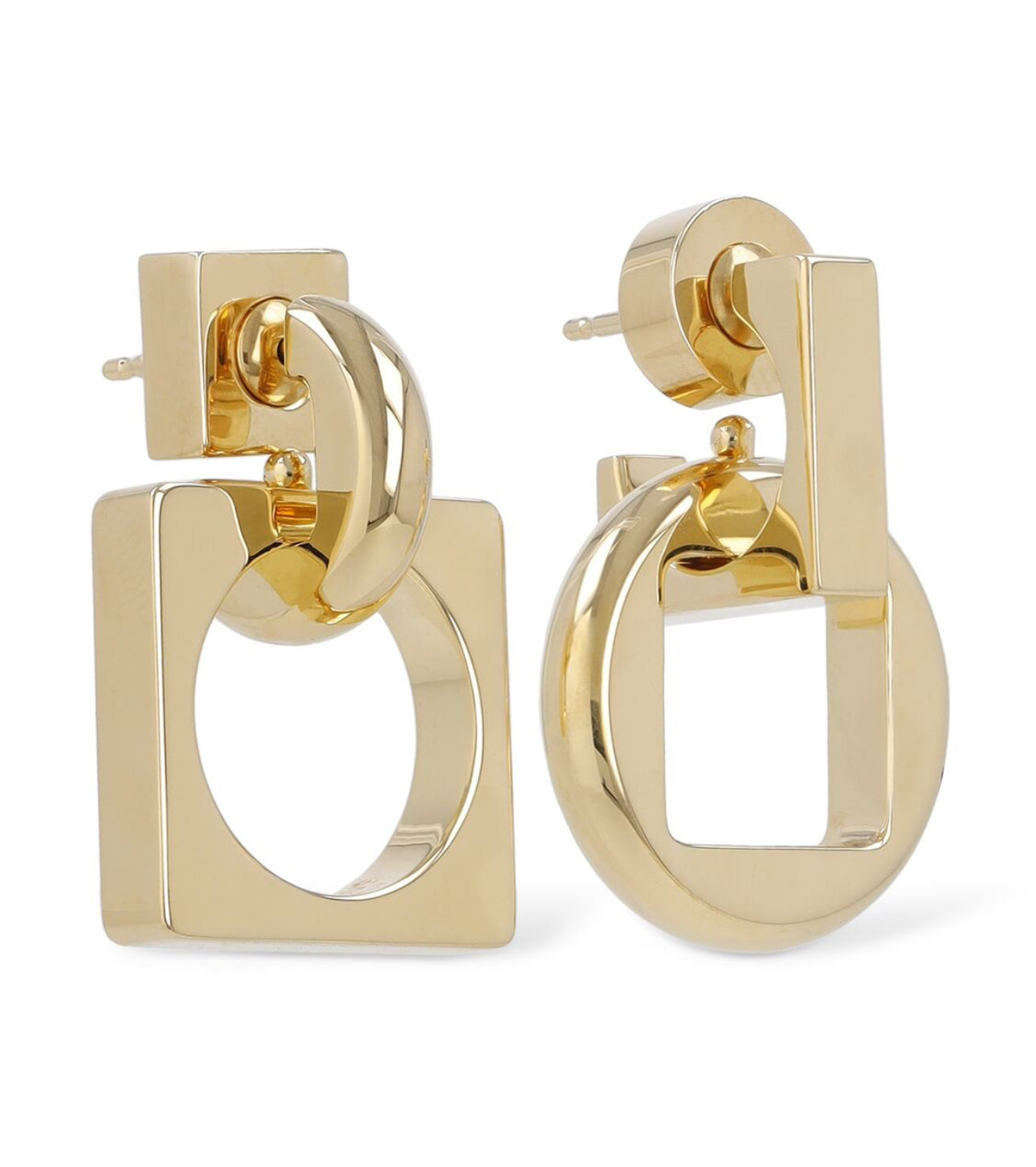 Jacquemus Les Pendantes Rond Carre Earrings