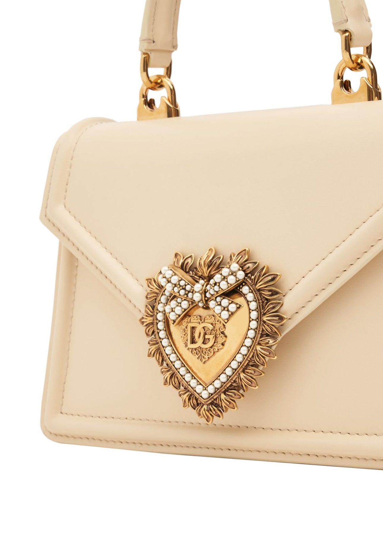 Dolce&Gabbana Mini Devotion Leather Top Handle Bag