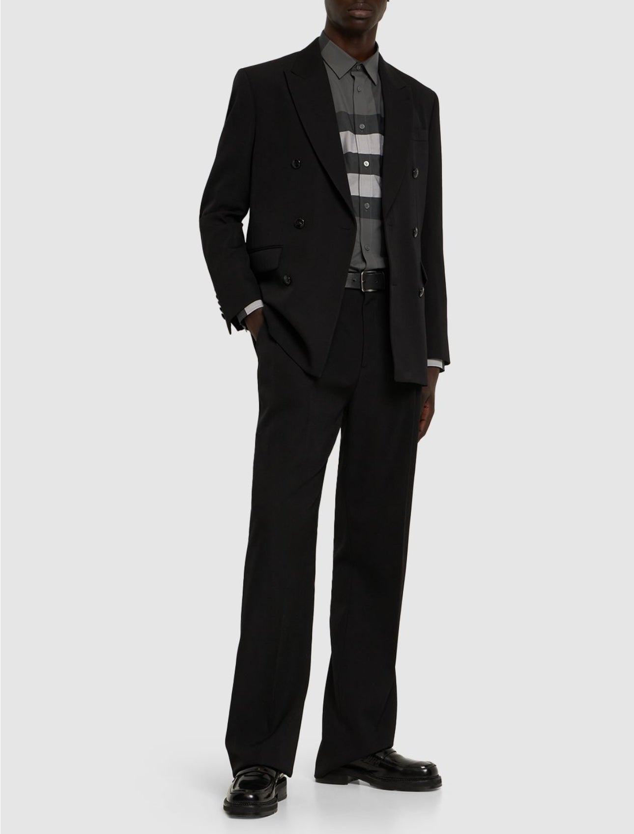 Burberry Newman Double Breasted Wool Blazer