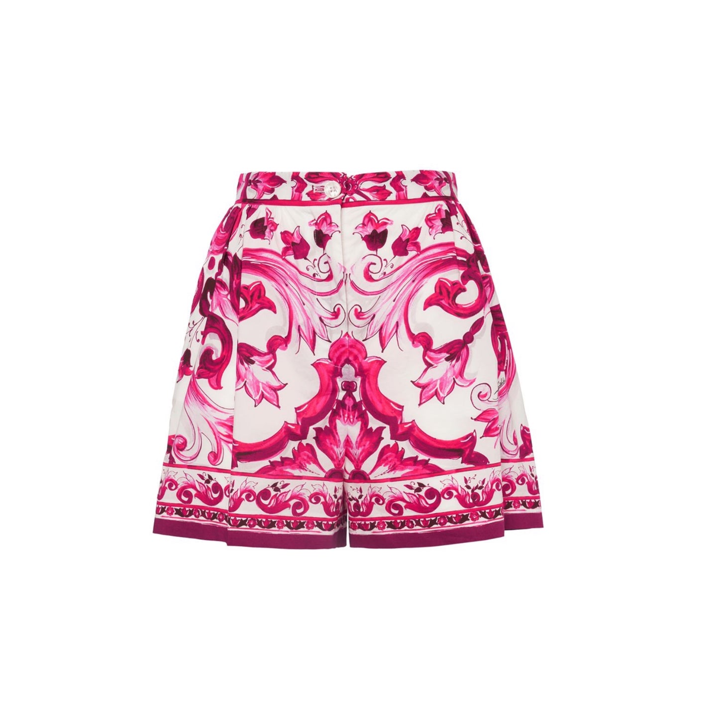 Dolce&Gabbana Carretto Print Cotton Mini Shorts