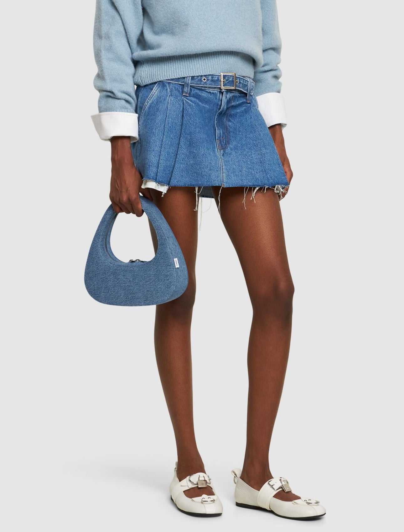 Coperni Swipe Denim Top Handle Bag