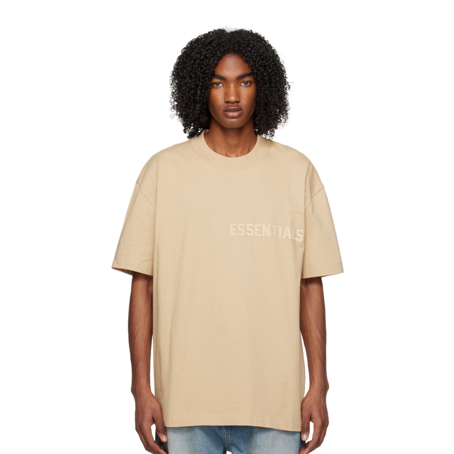 Fear Of God Essentials Exclusive Beige T-shirt