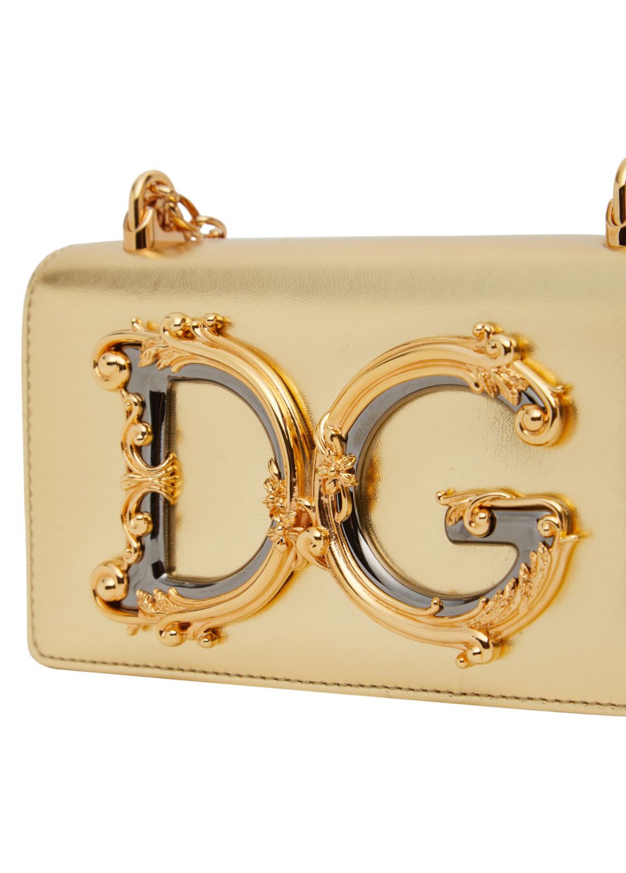 Dolce&Gabbana Mini DG Girl Leather Shoulder Bag