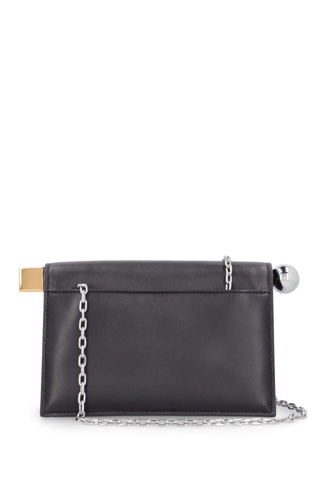 Jacquemus La Petite Pochette Rond Leather Clutch