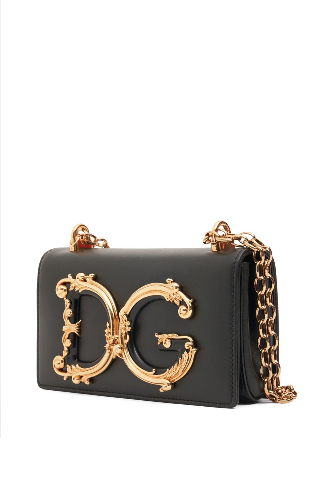 Dolce&Gabbana Mini DG Girls Leather Shoulder Bag