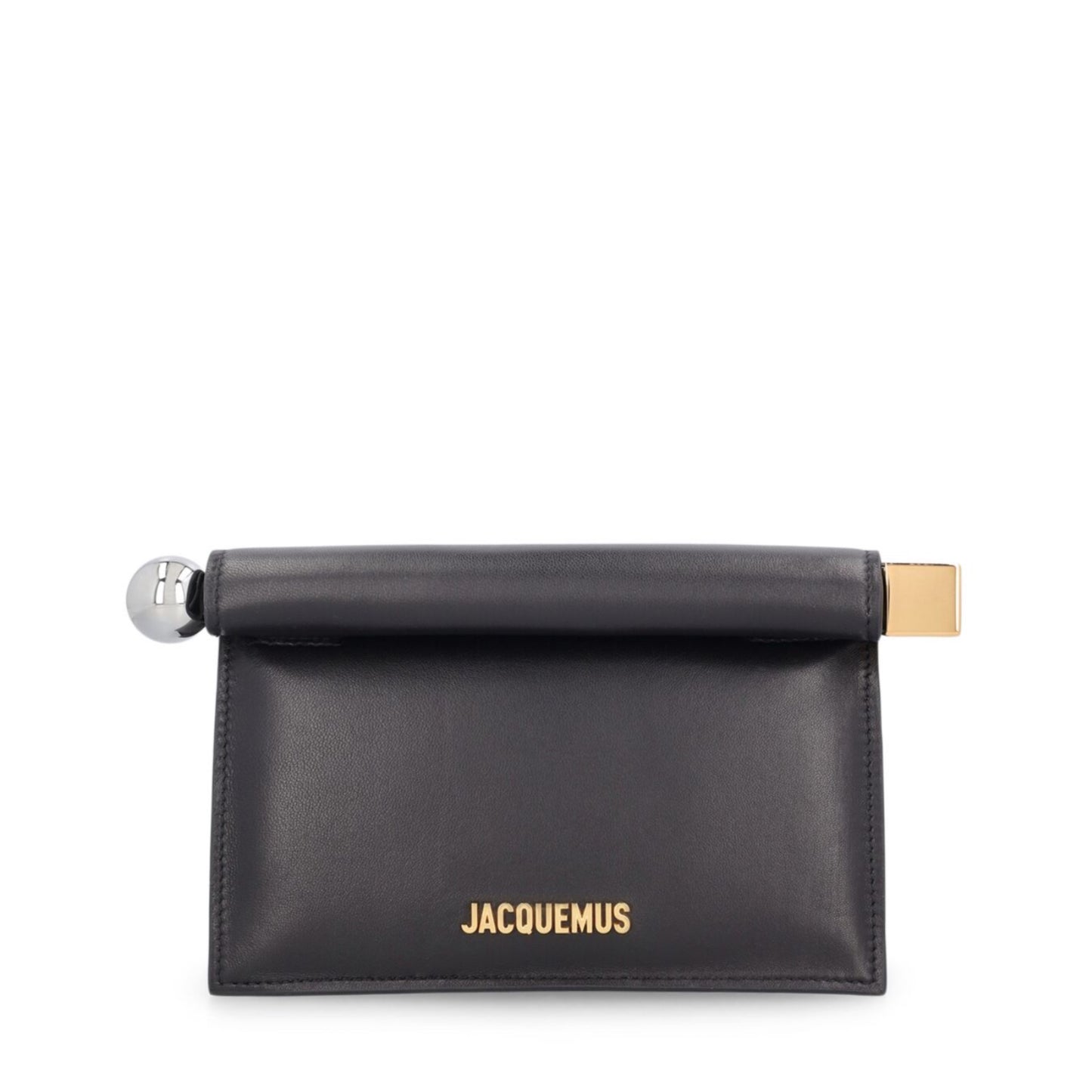 Jacquemus La Petite Pochette Rond Leather Clutch