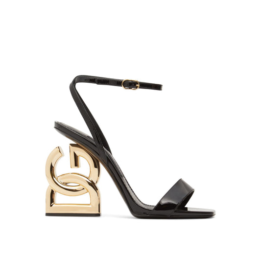 Dolce&Gabbana 105mm Keira Patent Leather Sandals