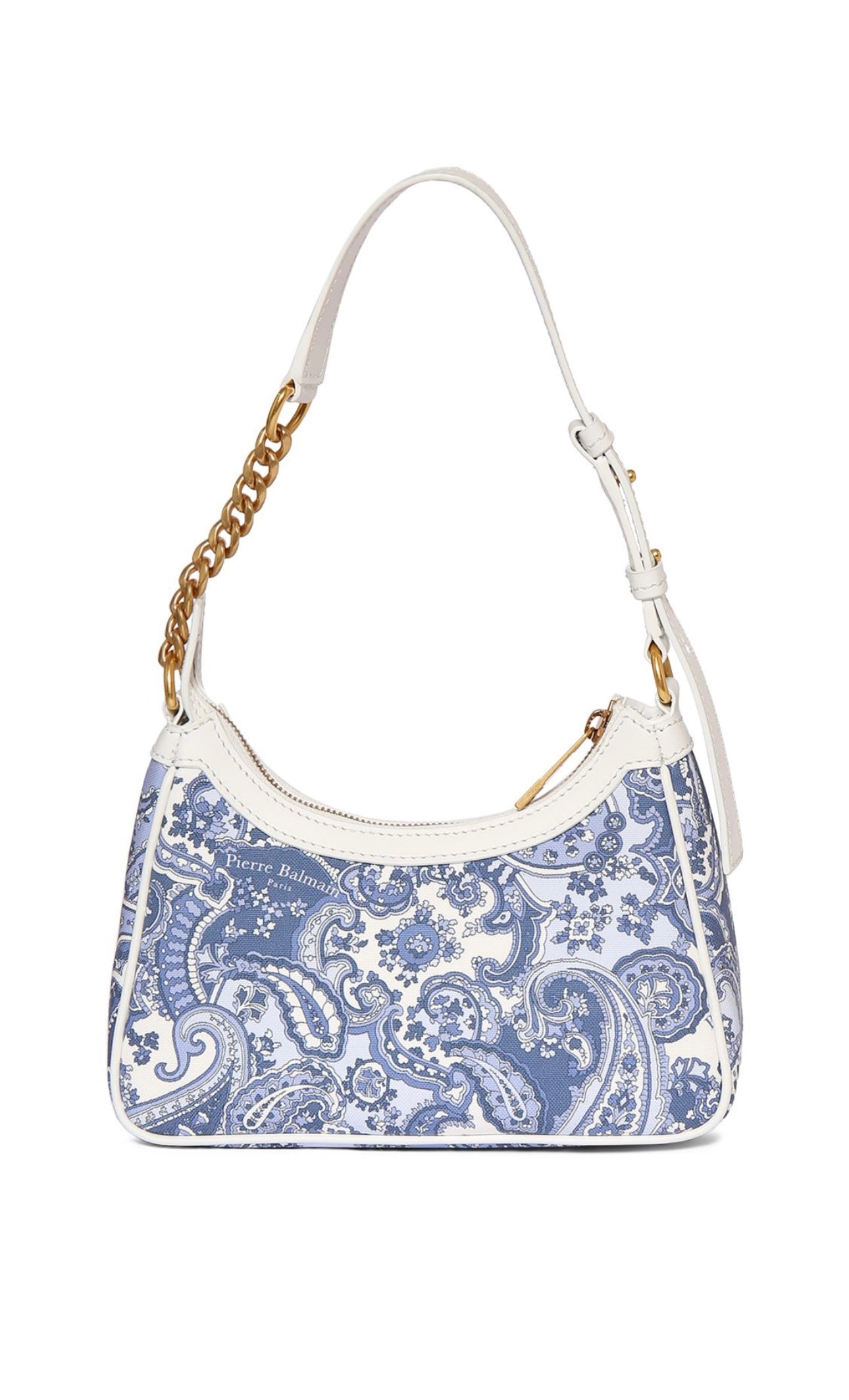 Balmain B-Army Canvas Paisley Shoulder Bag