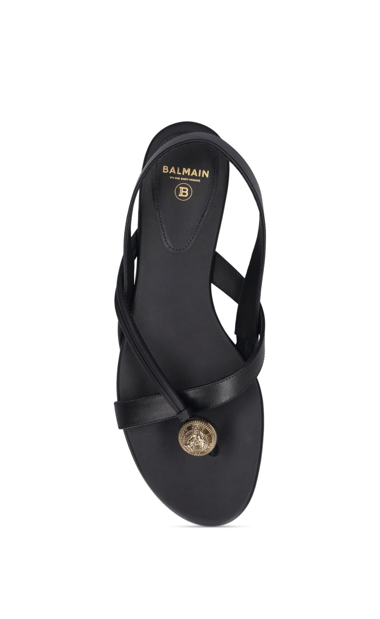 Balmain Dafne Leather Flats