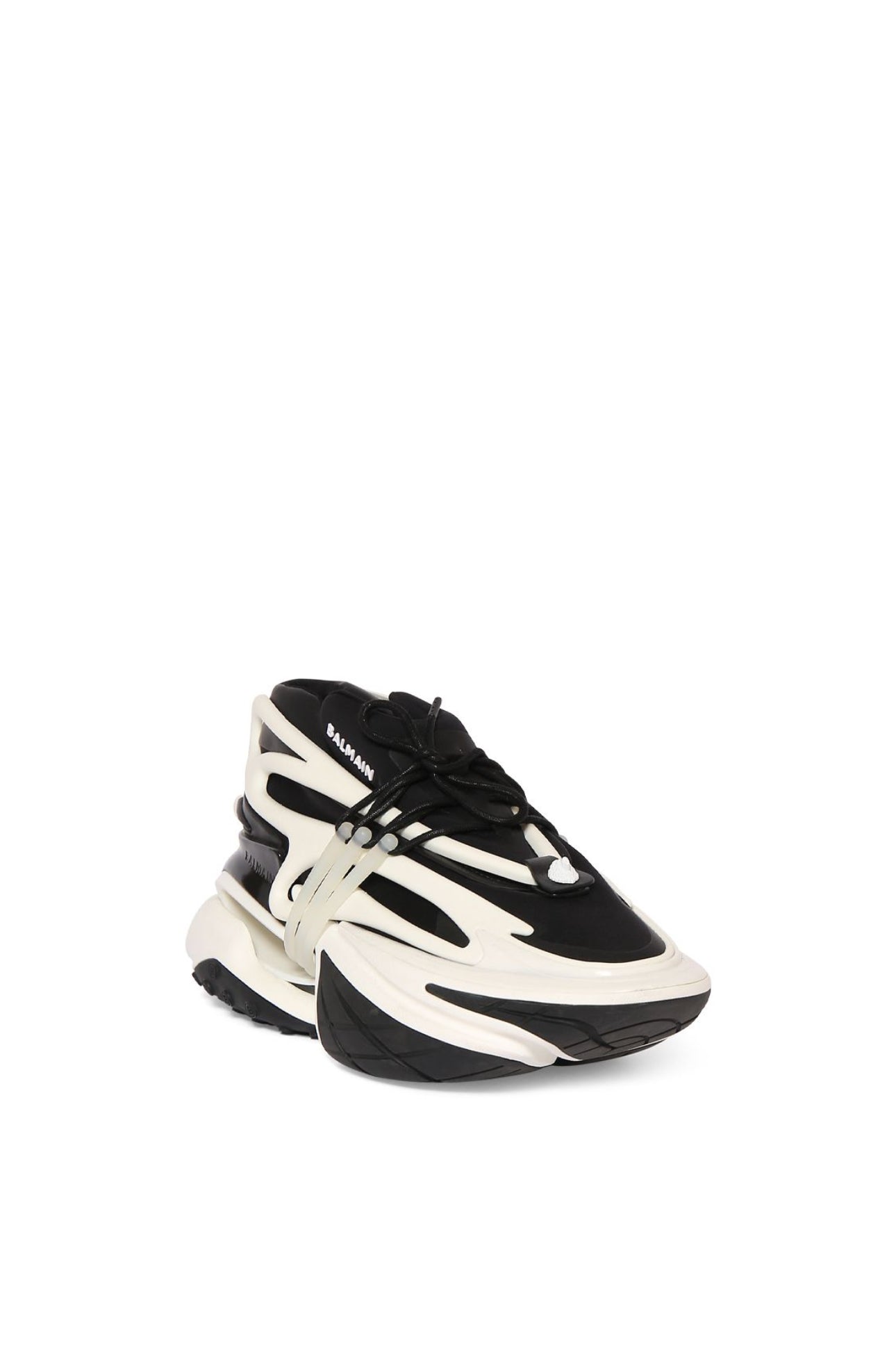 Balmain 30mm Unicorn Neoprene & Leather Sneakers