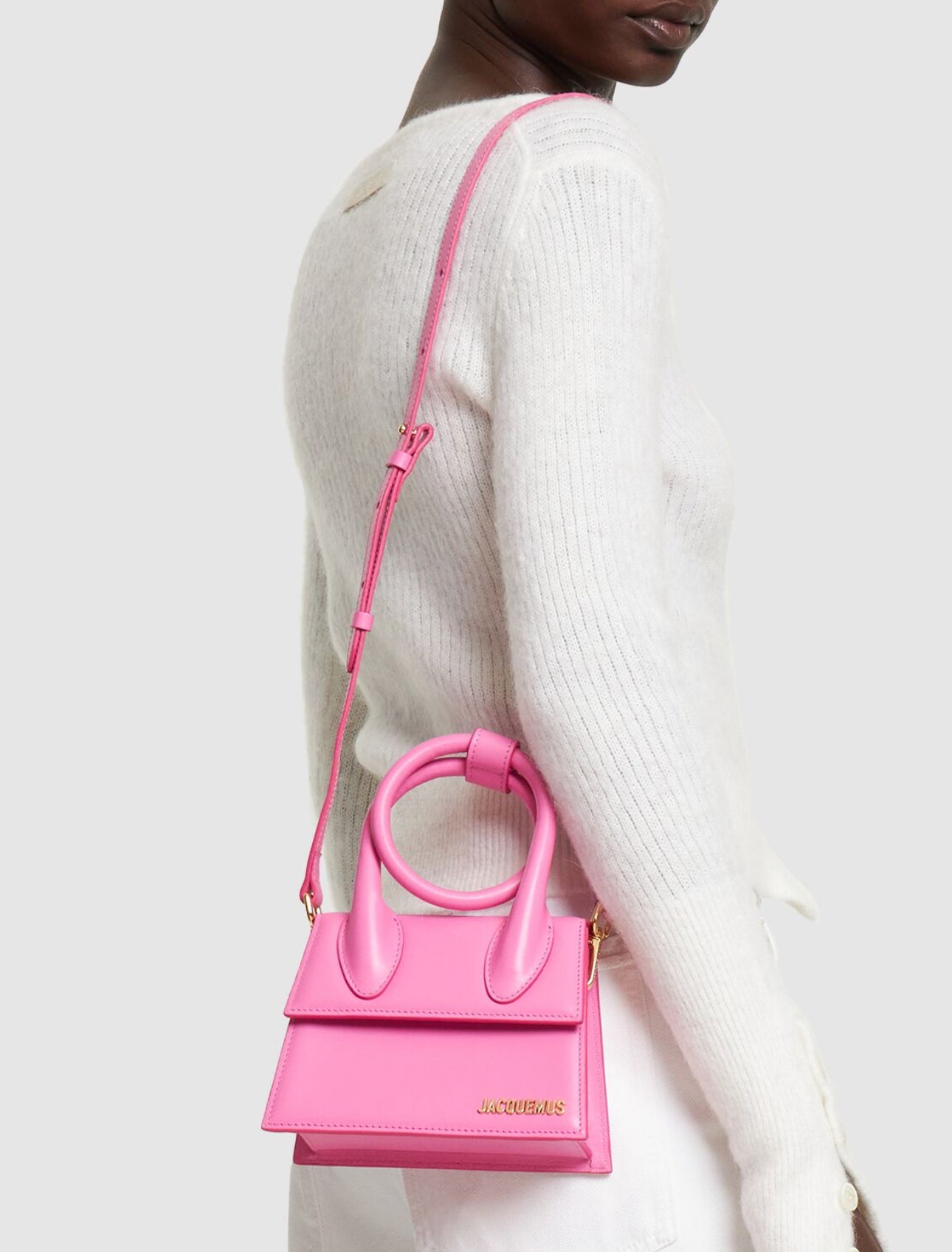 Jacquemus Le Chiquito Noeud Leather Top Handle Bag