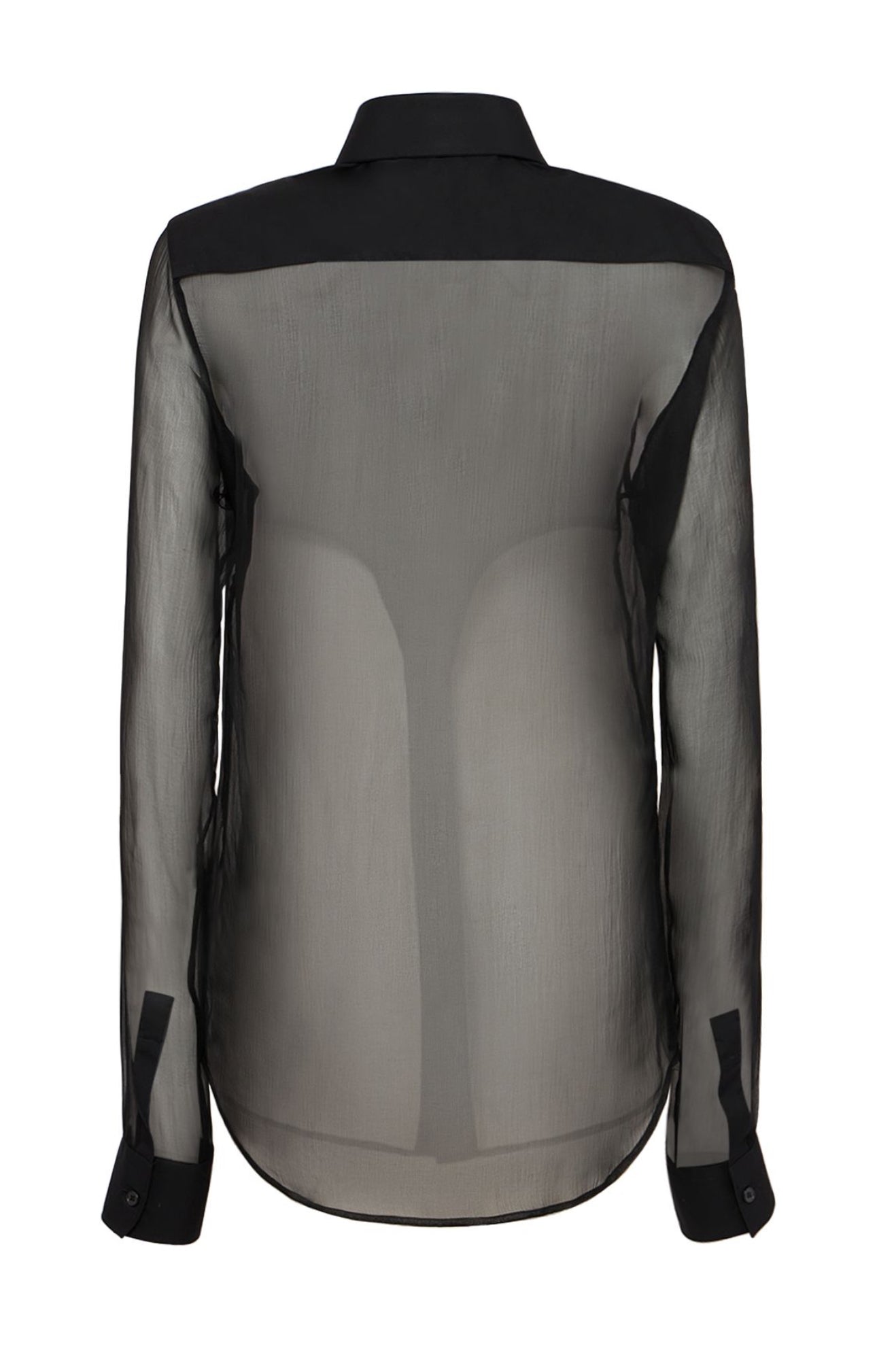 Balmain Silk Chiffon Western Shirt