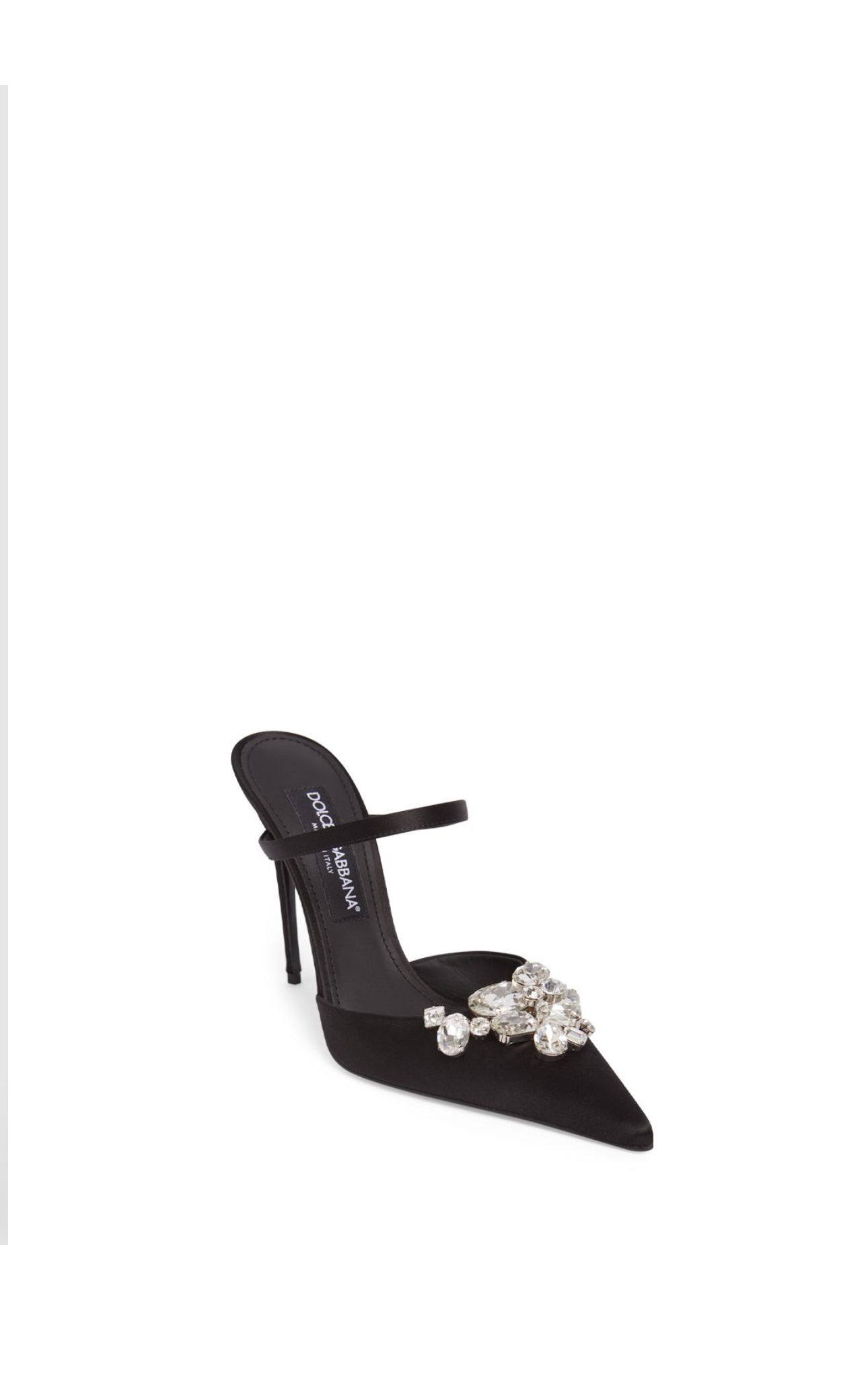 Dolce&Gabbana 105mm Lollo Satin Mules