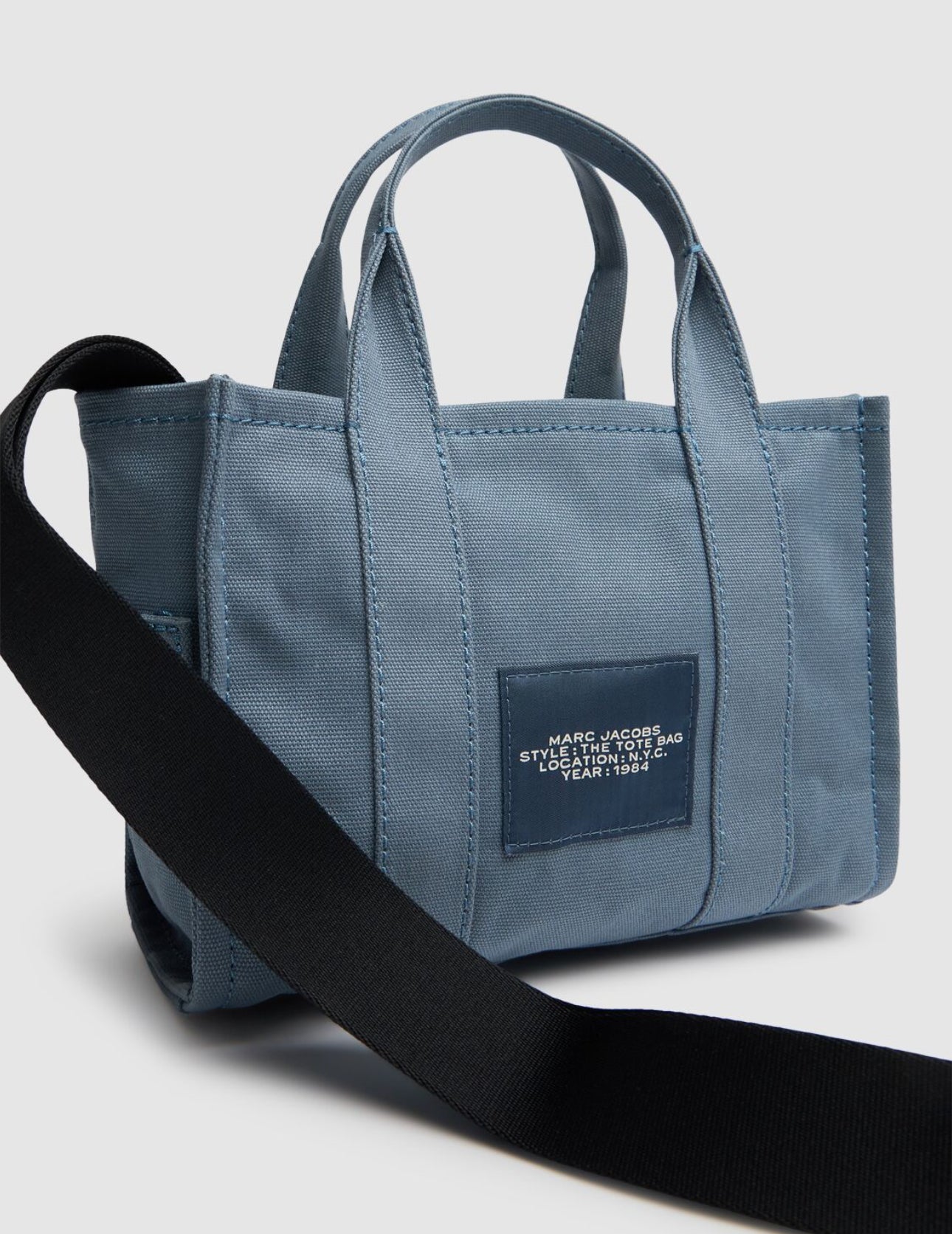 The Marc Jacobs The Small Cotton Canvas Blue Tote Bag