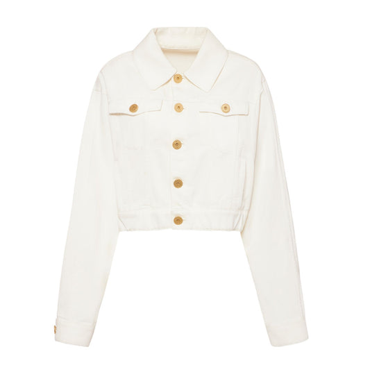 Balmain Denim Cropped Jacket