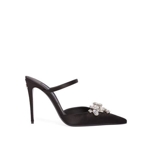 Dolce&Gabbana 105mm Lollo Satin Mules