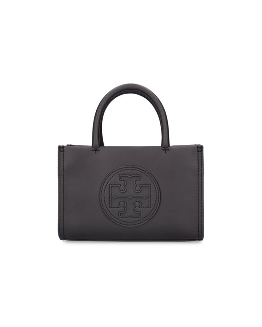 Tory Burch Mini Ella Bio Black Tote Bag