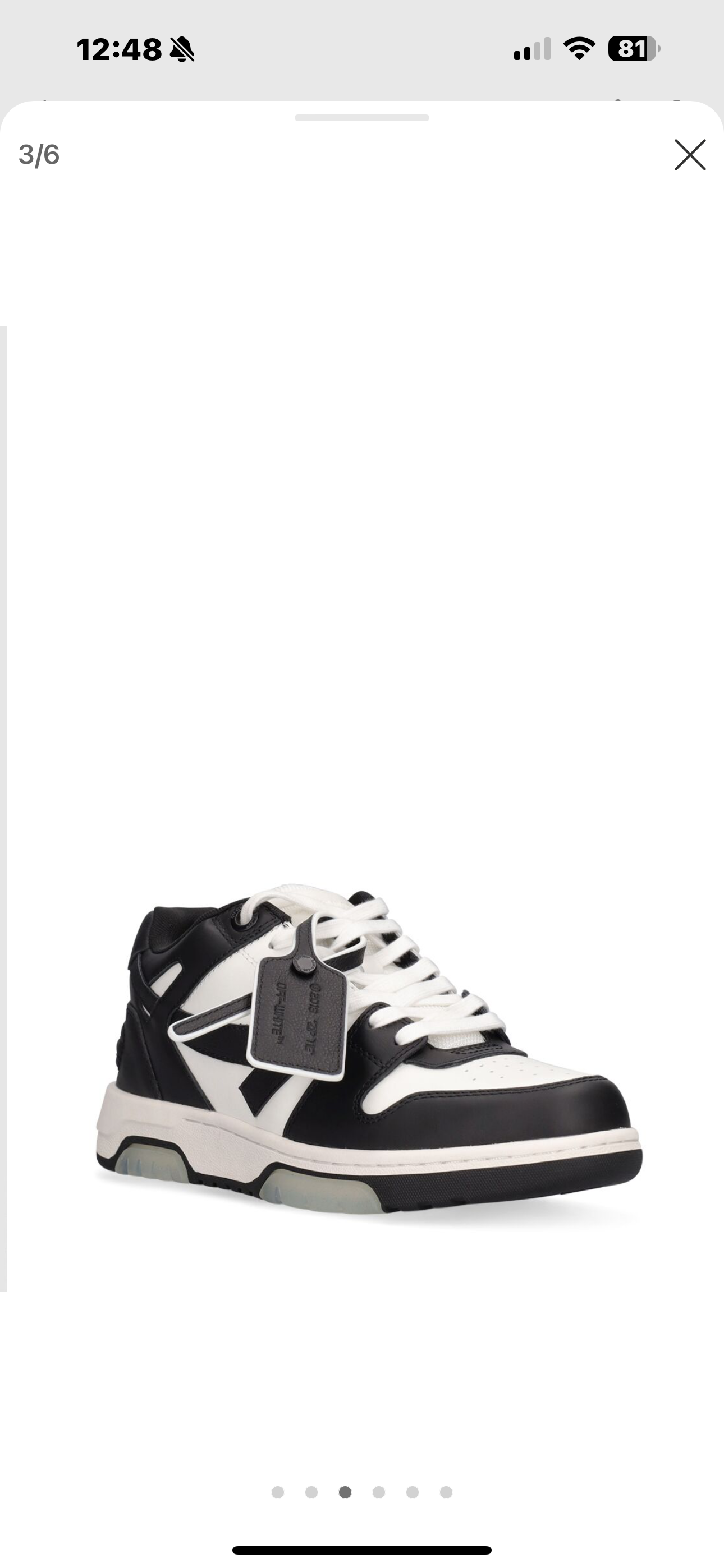 Off-White 30mm Out Of Office Leather Sneakers