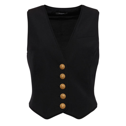 Balmain Grain De Poudre & Satin Vest